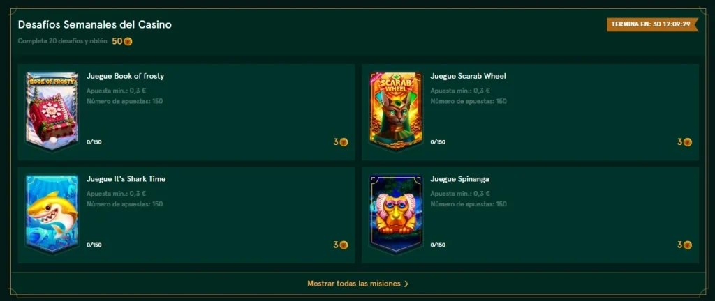 Desafíos en Casinia